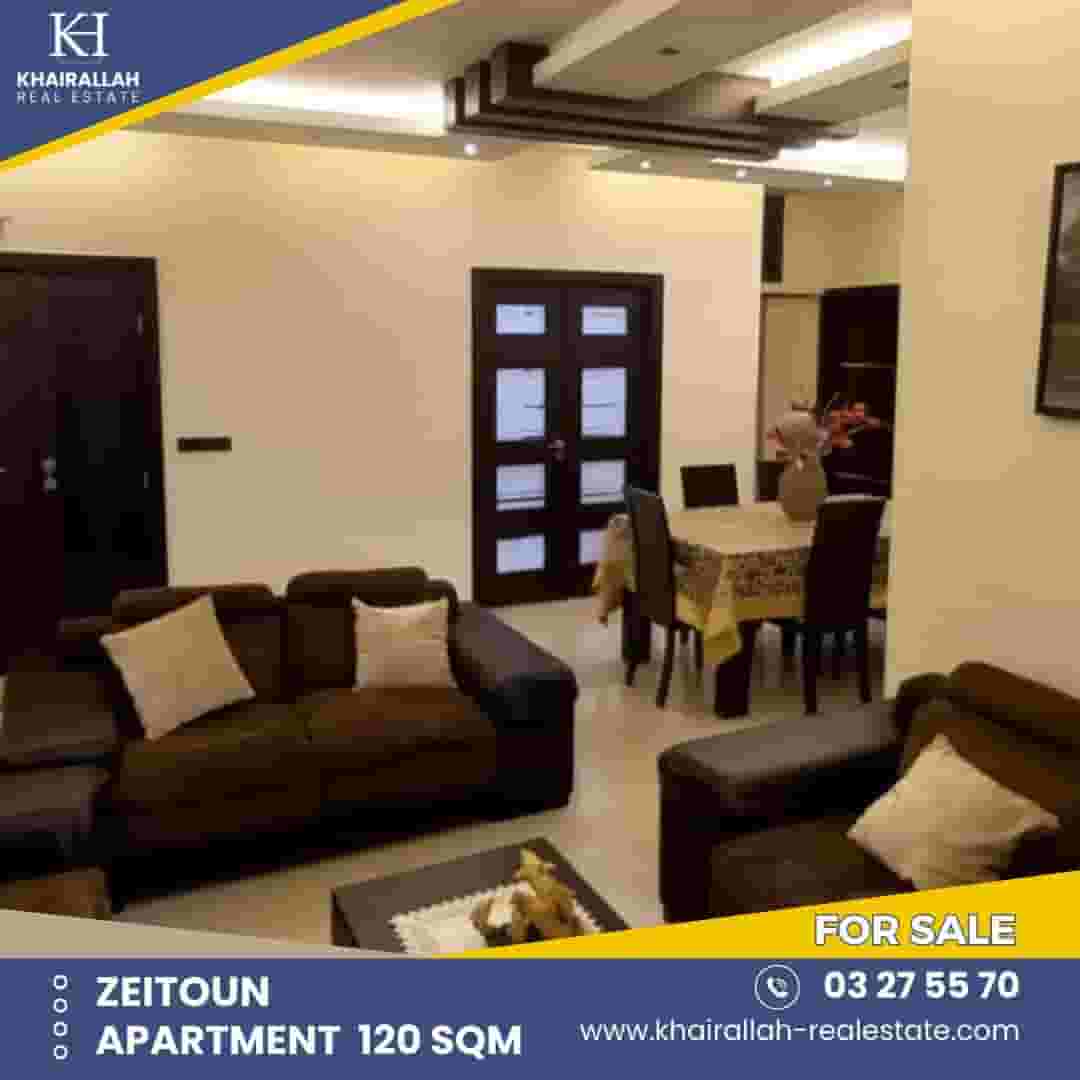 شقة للبيع في زيتون 120 متر