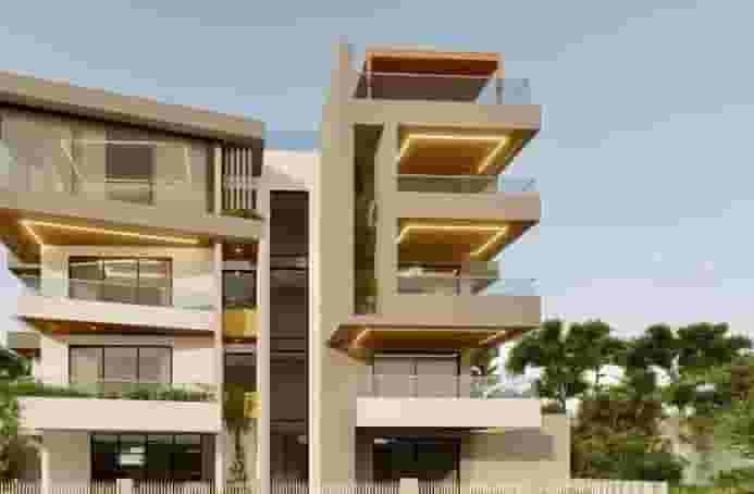 For sale apartments under construction in Qamatiya, the mountain has a great view and in installments