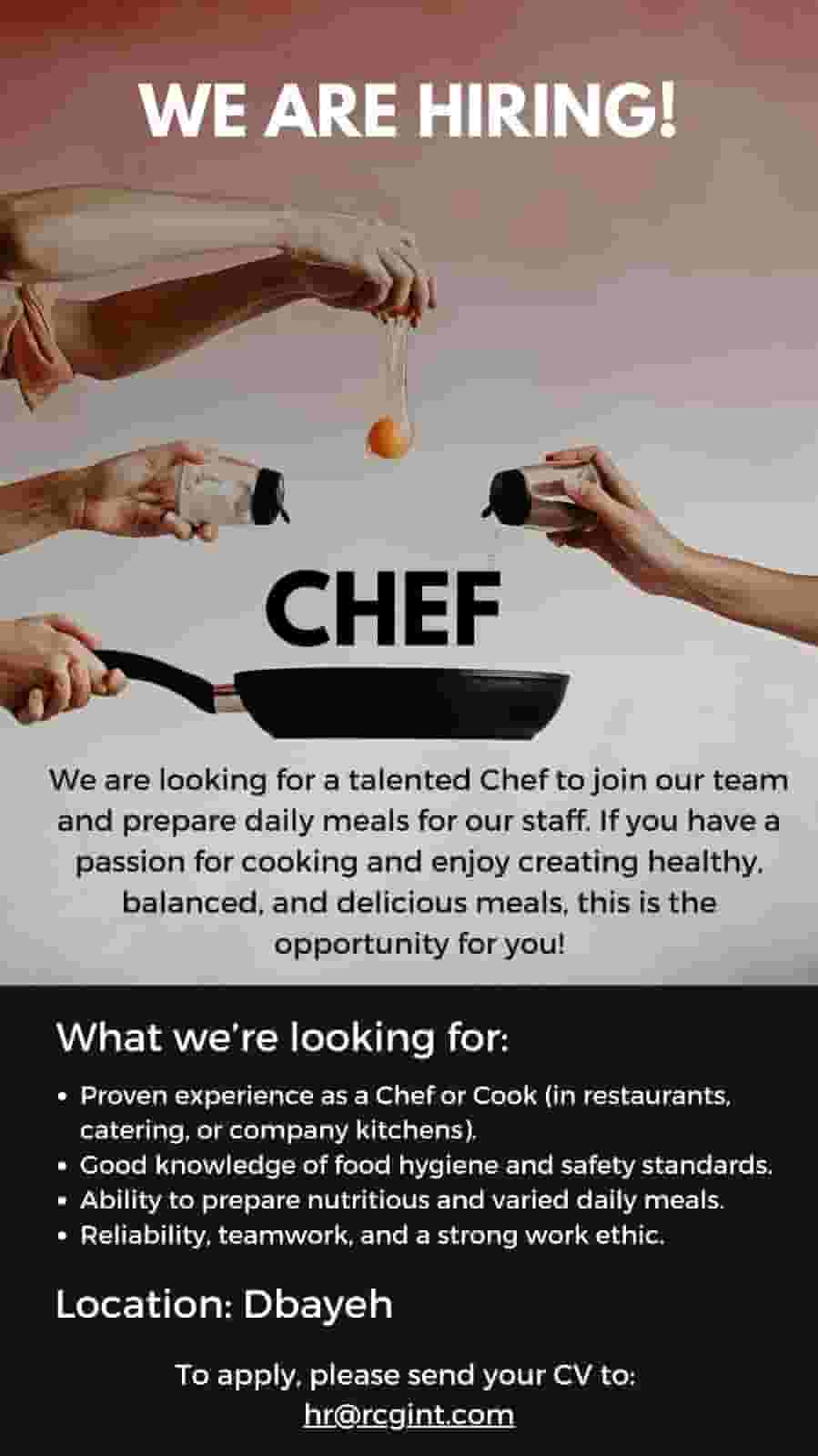 Chef is required