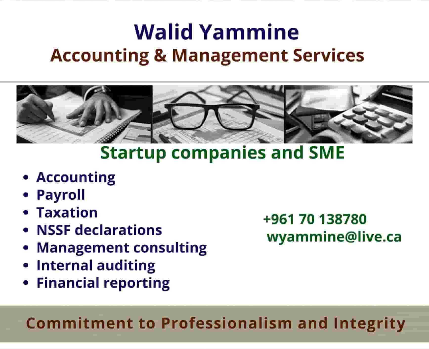 Accounting & Management Services Administrative and accounting services
