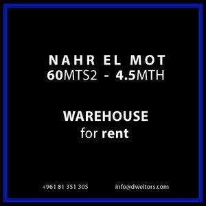 Warehouse for rent in Nahr el Mot 