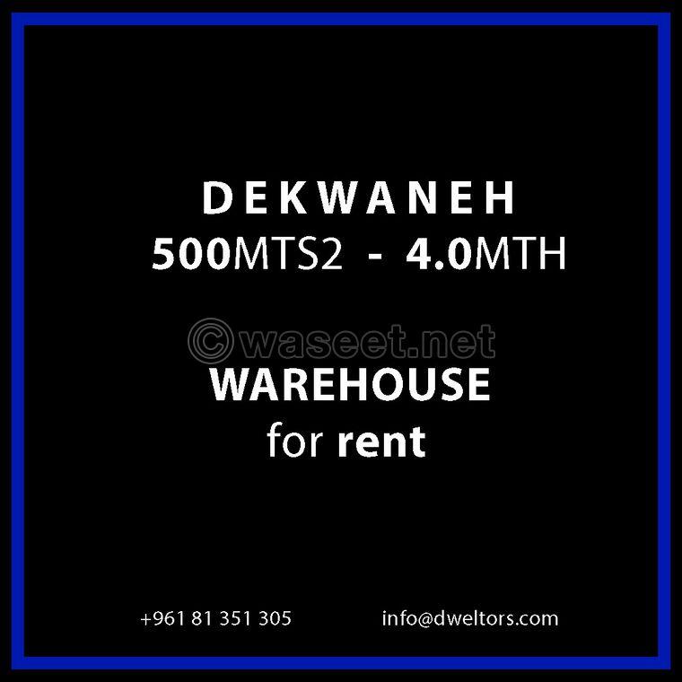 Warehouse for rent in DEKWANEH    0