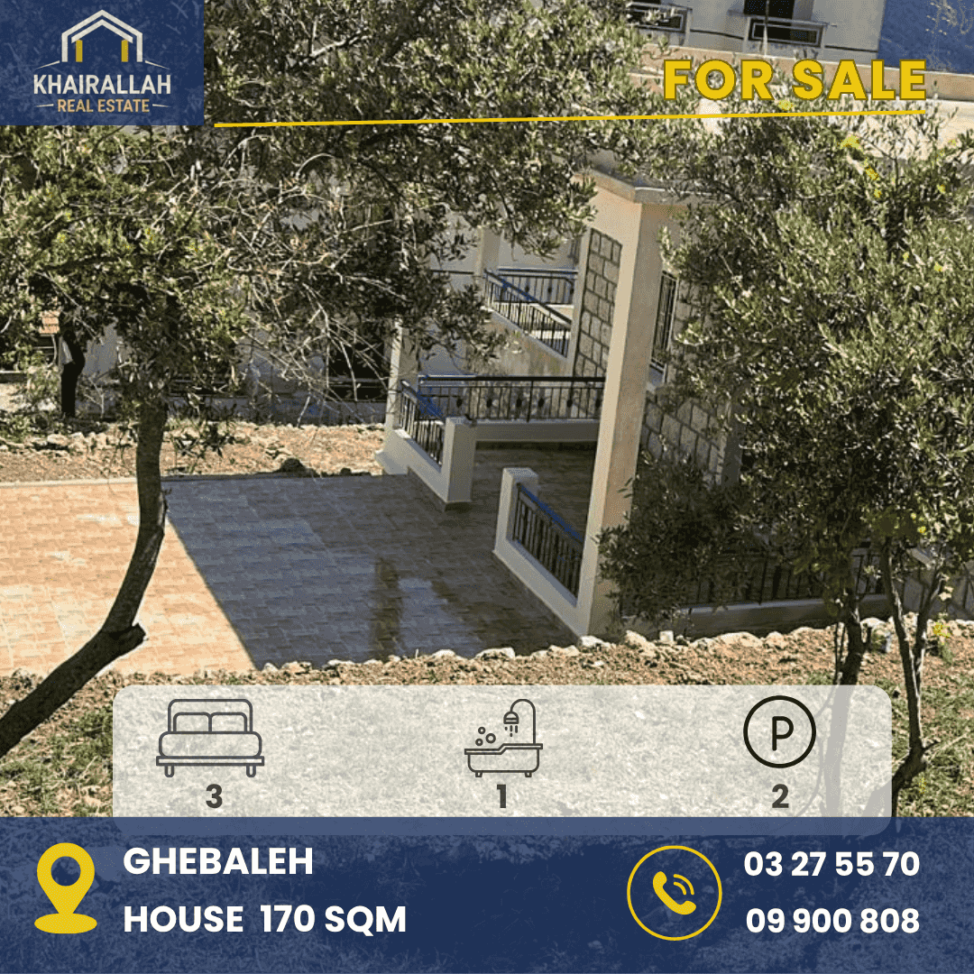 FOR SALE HOUSE IN GHEBALEH FOR SALE HOUSE IN GHEBALEH