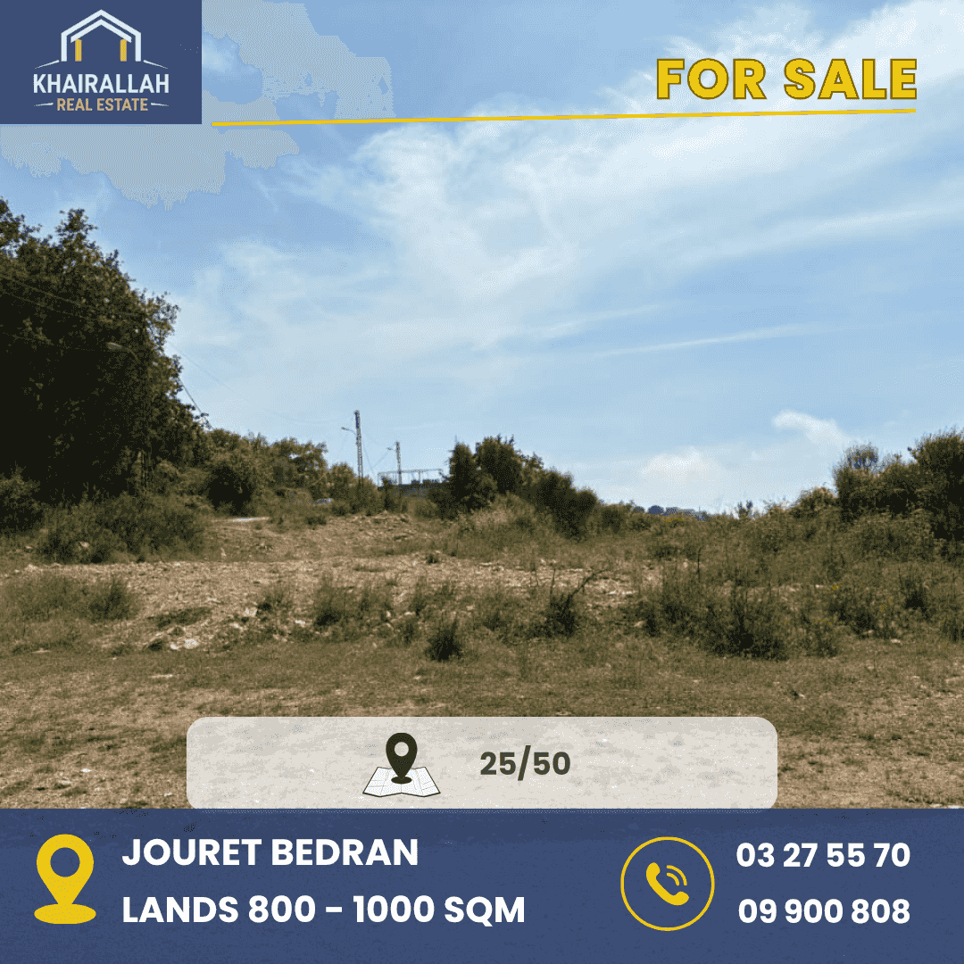 FOR SALE LANDS IN JOURET BEDRAN FOR SALE LANDS IN JOURET BEDRAN